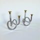 Pair of pretzel candlesticks by Dorothy Thorpe, circa 1970s