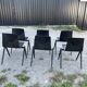 Set of 6 chairs Galvanitas S22 ebony year 60