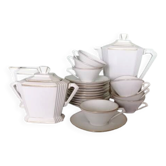 Service à café en porcelaine de Limoges, 23 pièces