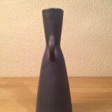 Vintage Scandinavian style blue ceramic vase