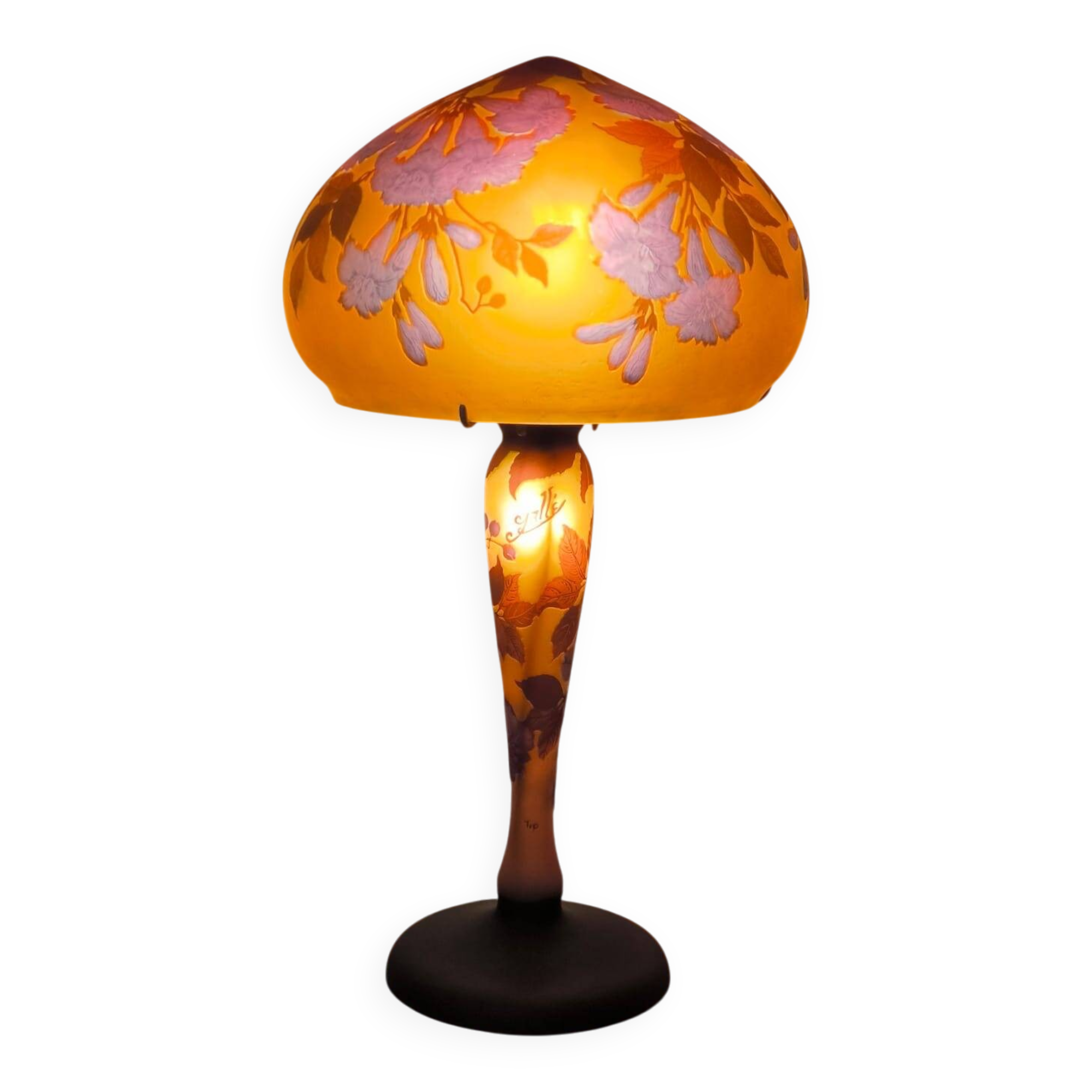 Superb Emile Gallé lamp Tip