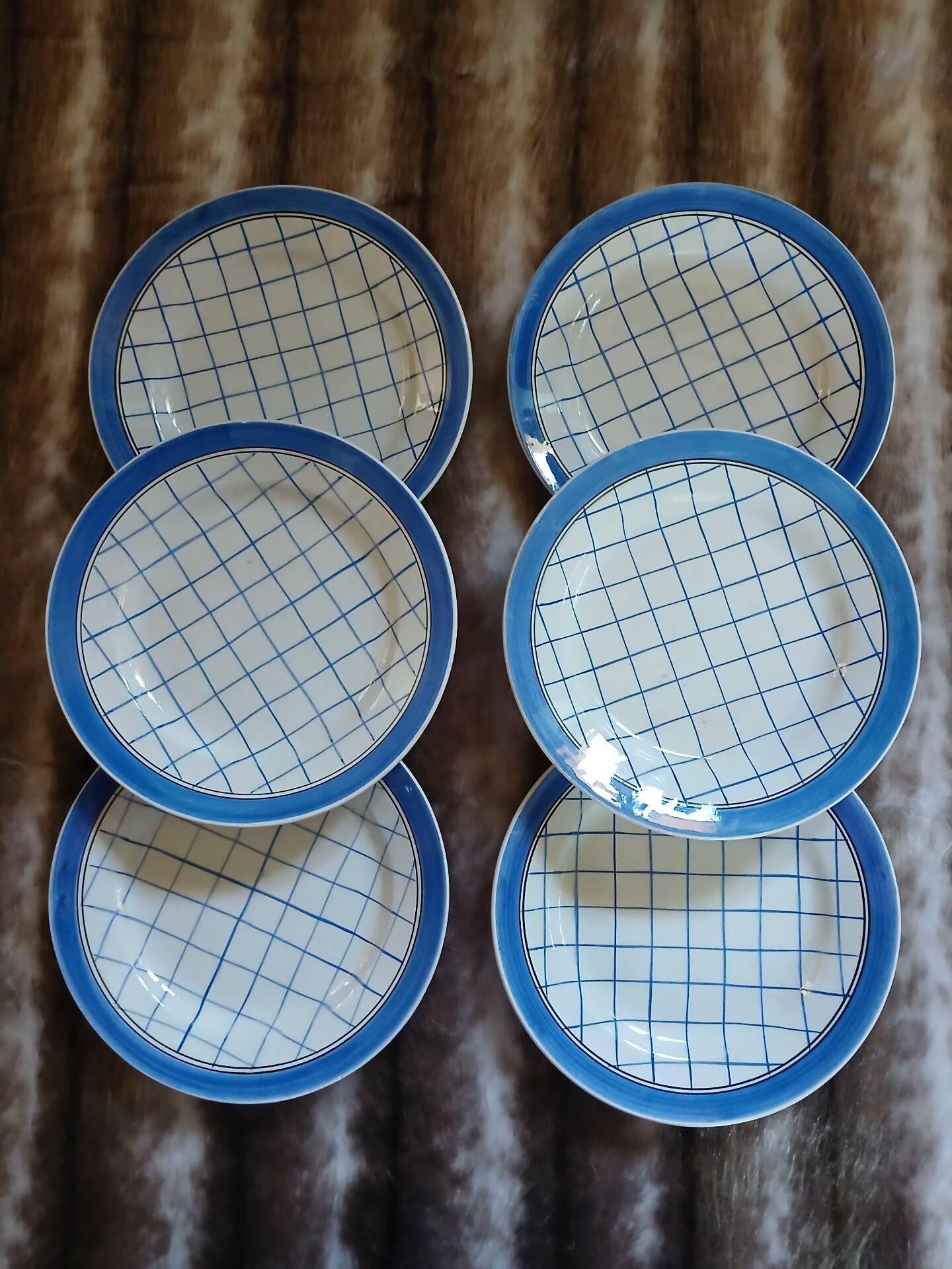 6 assiettes plates anciennes "Michel " de Gien