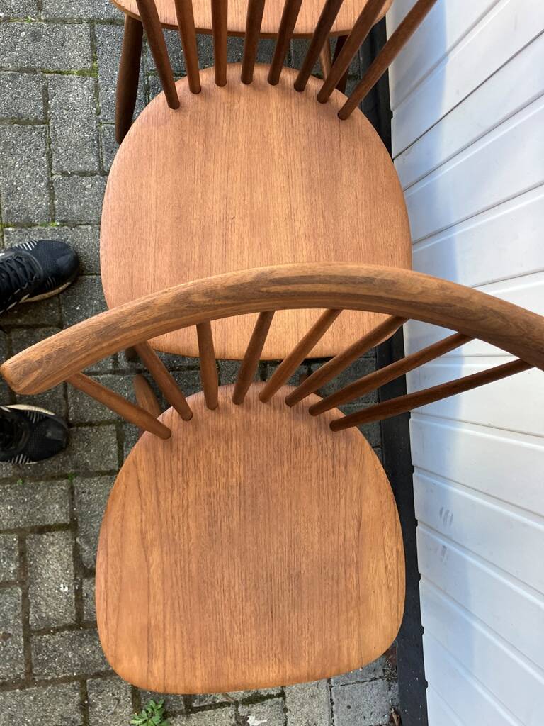 Set of 4 "SH41" Chairs by Yngve Ekström, NESTO Sweden 1960s