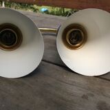 Lot of 2 stretchy wall sconces 1950s