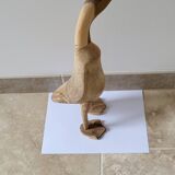Handcrafted wooden duck