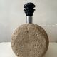 Sculptural lamp base in limestone by Albert Tormos or Fratelli.