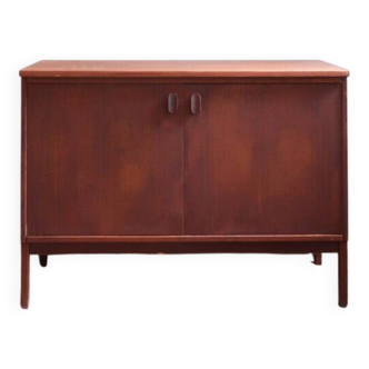 Small Ulferts teak buffet from the 1960s with integrated handles.