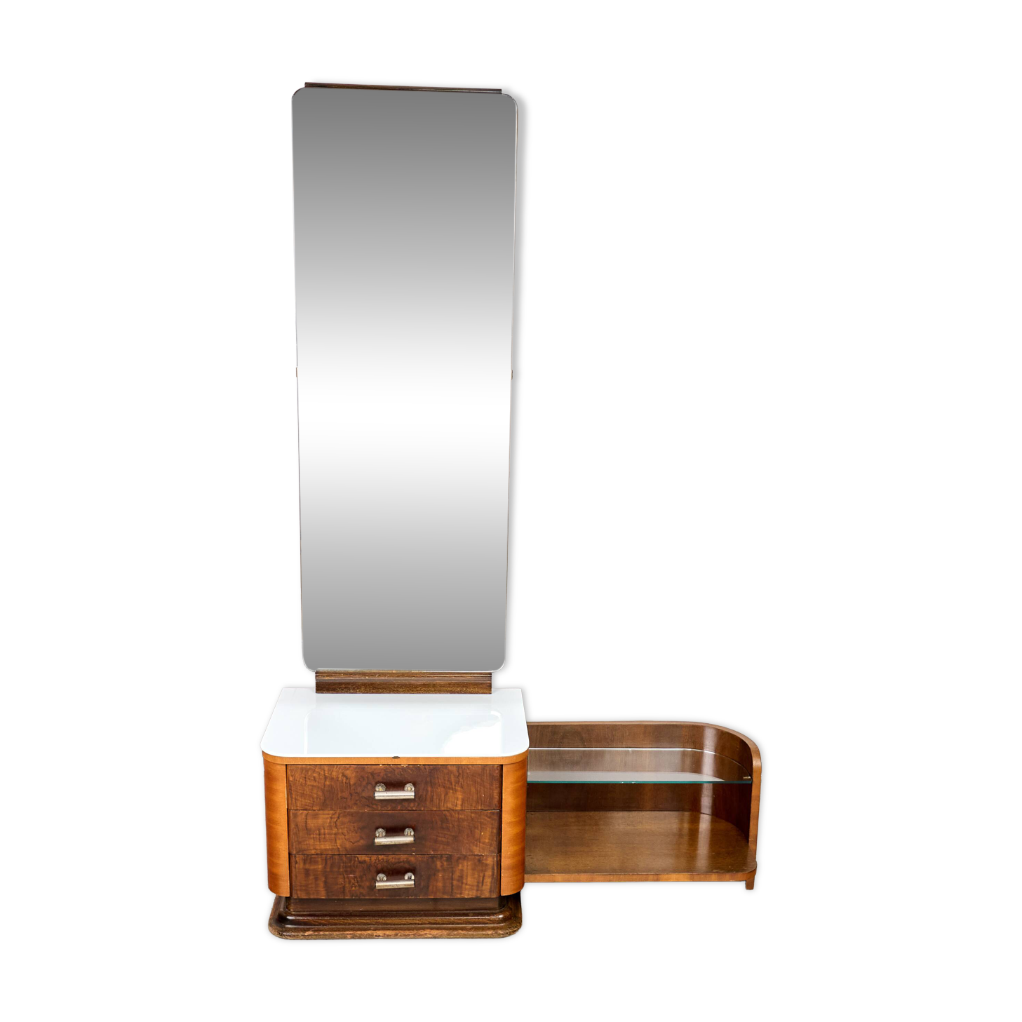 Vintage Toaletka Art Déco, proj. Jindřich Halabala, lata 40, Czechosłowacja