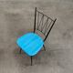 Chaise de cuisine Colette Gueden , vinyl bleu