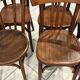 Set of 12 mismatched bistro chairs Baumann & Fischel 1930