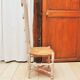 Chair provençale of nanny, mulched, white patina