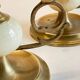 BOUGEOIRS Vintage Onyx Marble and Brass
