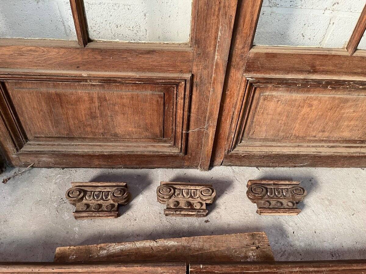 Interior doors with small panes, circa 1900