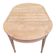 Round dining table Louis Philippe stripped in raw solid cherry wood Italy
