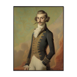 Old portrait - “Les moustachu-es” series