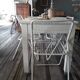 Lot de 4 chaises en métal peint
