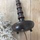 Pied de lampe en bois tourné des années 40-50