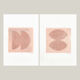 Set of 2 paintings on paper M269 & M270 signed Eawy