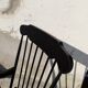 Rocking-chair noir vintage