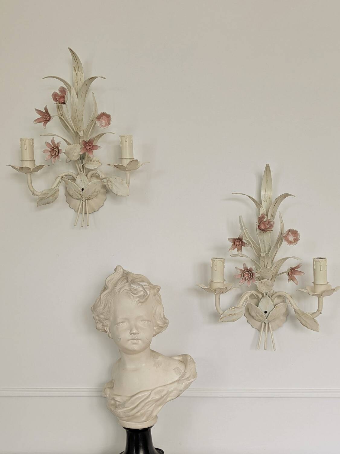 Shabby chic wall lights