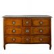 Transitional cherrywood chest of drawers, 18th century