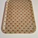 vintage tray from the 70s, brown orange design