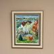 Original Swedish Oil On Panel – “Landskap Med Hus” By Birgitta Högsell – Signed – Vintage & Framed