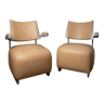 2 "oscar" armchairs by harri korhonen for inno interior oy