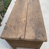 Renovated vintage oak baker's kneading trough