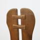 4x Brutalist Dining Chair in Oak by De Puydt, 1970s