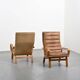 Pair of Contino model armchairs by Yngve Ekström circa 1970