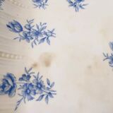 Ancien plat de présentation carré en porcelaine estampillé Sarreguemines et Digoin