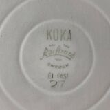 Coffee pot from the Koka Bleu series, Blau, Bla Swedish mid-century by Hertha Bengtson for Rörstrand, 1950s.