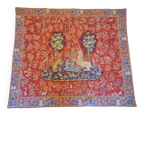 Antique tapestry from Halluin: The Lady and the Unicorn