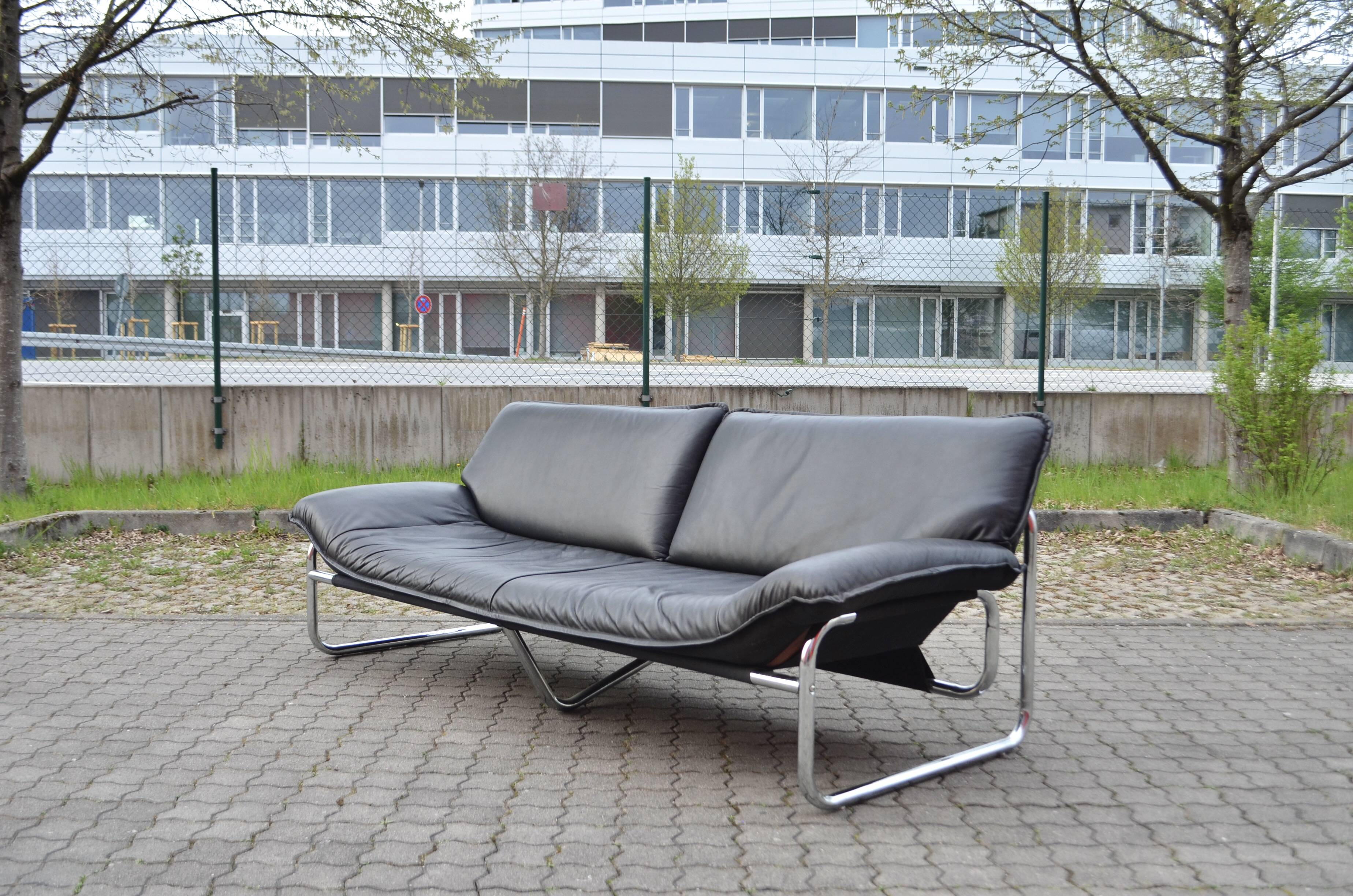 Leather Sofa by Johan Bertil Häggström for Swed-Form