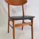 Series of 4 Danish chairs in teak model "farstrup" 210