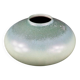 German vase design Amano in glazed ceramic, green gradient.