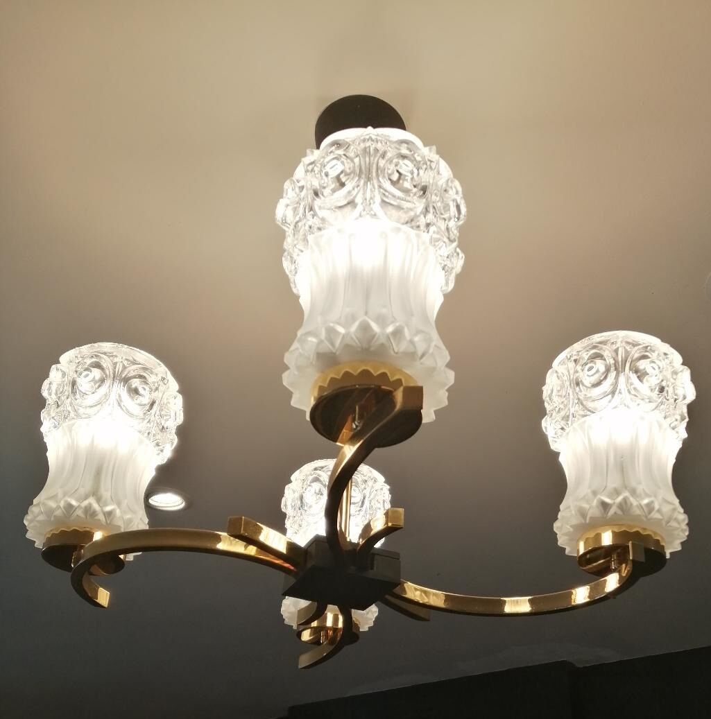 Lustre à 4 branches maison arlus