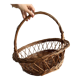 Panier osier rond