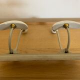 Wall-mounted coat rack with ceramic