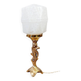 Lampe Art Déco en verre de Clichy
