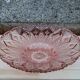 Vintage pink glass fruit bowl – ø 33 cm, h 7 cm
