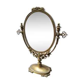 Brass psyche mirror