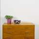 Vintage jewelry cabinet with mirror