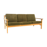 3-seater pine sofa, Sweden, 1970