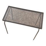 Modernist wrought iron side table