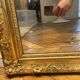 Large fireplace mirror from the Napoléon III period 208×86cm mercury glass
