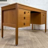 Vintage scandinavian oak office, 60s