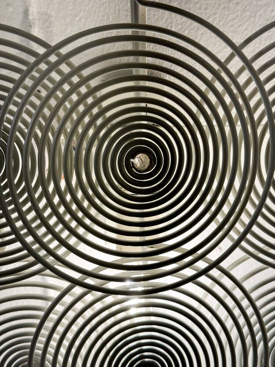 Mid-Century Pair of Lacquered Metal Sconces