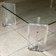 Octagonal Glass and Lucite Coffee Table, Karl Springer, USA Mid-Century Vintage